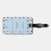 Manuka-Blume Gepäckanhänger (Rückseite horizontal)