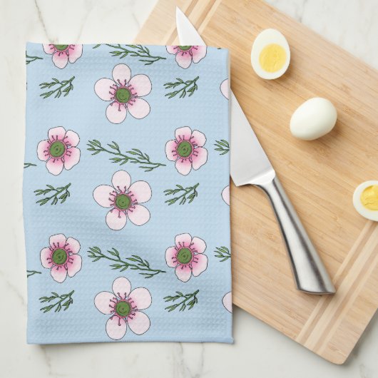 Manuka-Blume Geschirrtuch (Viertel Falte)