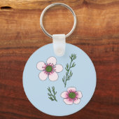 Manuka-Blume Schlüsselanhänger (Vorderseite)