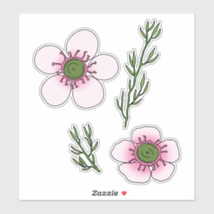 Manuka-Blüten Aufkleber