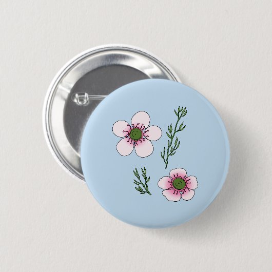 Manuka-Blüten Button (Vorne & Hinten)
