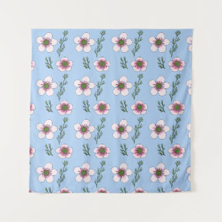 Manuka-Blüten Wandteppich