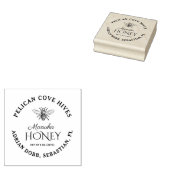 Manuka Honey Label mit Vintager Honigbiene Gummistempel (Stempel)
