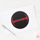 MANUNKIND LOGO ROUND STICKER 3" (Umschlag)