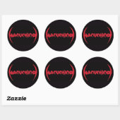 MANUNKIND LOGO ROUND STICKER 3" (Blatt)