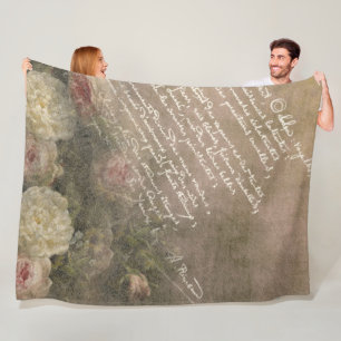 Manuscript d'Amour - Fleece Blanket