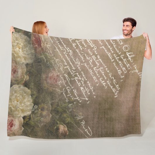 Manuscript d'Amour - Fleece Blanket (Beispiel)