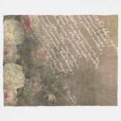 Manuscript d'Amour - Fleece Blanket (Vorderseite (Horizontal))