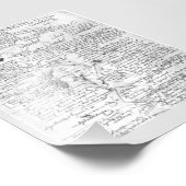 Manuscript page, Fyodor Dostoyevsky's novel Demons Fotodruck (Ecke)