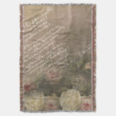 Manuskript d'Amour - Werftblanket Decke (Vorderseite Vertikal)