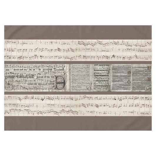 Manuskript für ein Fest Tischdecke (Vorderseite (Horizontal))