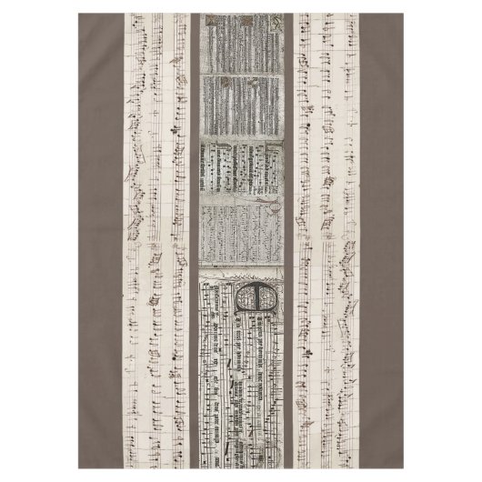 Manuskript für ein Fest Tischdecke (Vorderseite)