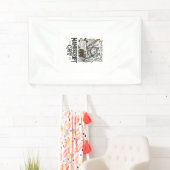 Manuskript Katze Mittelalterliche Manuskript Vinta Banner (Insitu)