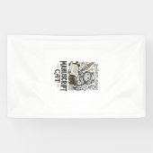 Manuskript Katze Mittelalterliche Manuskript Vinta Banner (Horizontal)