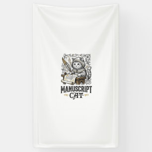Manuskript Katze Mittelalterliche Manuskript Vinta Banner