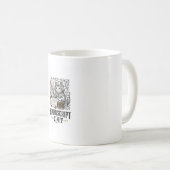 Manuskript Katze Mittelalterliche Manuskript Vinta Kaffeetasse (VorderseiteRechts)