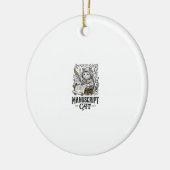 Manuskript Katze Mittelalterliche Manuskript Vinta Keramik Ornament (Links)