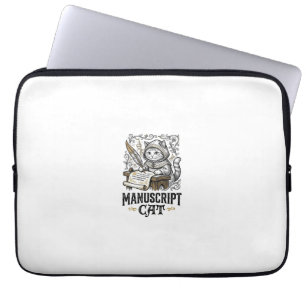 Manuskript Katze Mittelalterliche Manuskript Vinta Laptopschutzhülle