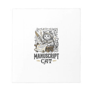 Manuskript Katze Mittelalterliche Manuskript Vinta Notizblock