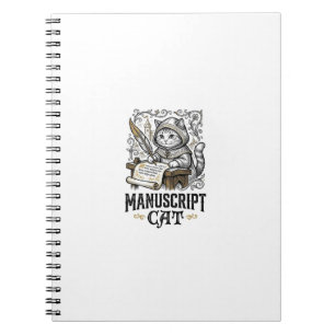 Manuskript Katze Mittelalterliche Manuskript Vinta Notizblock
