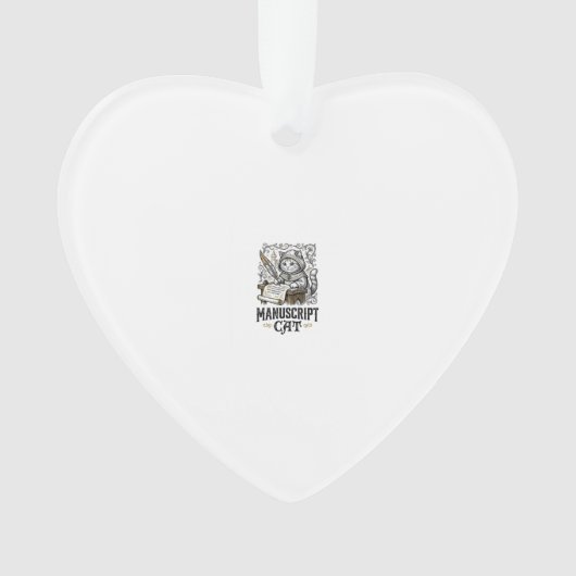 Manuskript Katze Mittelalterliche Manuskript Vinta Ornament (Vorderseite)