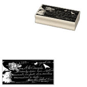 Manuskript und Raven Gummistempel (Stempel)