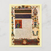 Manuskript von Pausanias' Beschreibung Griechenlan Postkarte (Vorderseite)