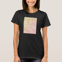 Manuskript "Wilde Nächte, wilde Nächte" T - Shirt