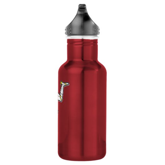 Manx Beine Isle of Mans Flaggen-3 des Mannes Edelstahlflasche (Rechts)
