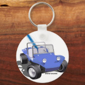 Manx Blue mit Surfboard Schlüsselanhänger (Vorderseite)