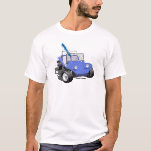 Manx Blue mit Surfboard T-Shirt