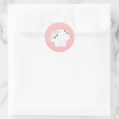 Manx Cat Couple Runder Aufkleber (Tasche)