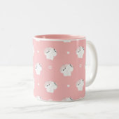 Manx Cat Couple Tasse (VorderseiteRechts)