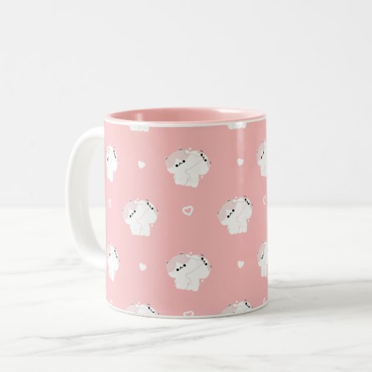 Manx Cat Couple Tasse (Vorderseite Links)