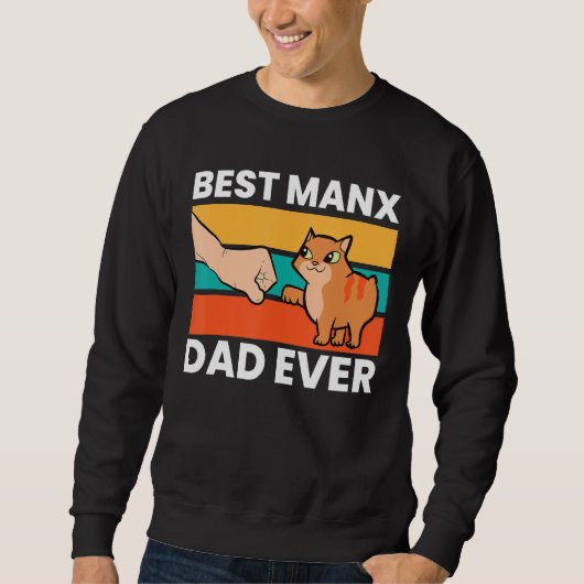 Manx Cat Eigner Bester Manx Vater je 1 Sweatshirt (Vorderseite)