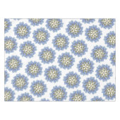 Manx Flora - blauer Hydrangea Tischdecke (Vorderseite (Horizontal))