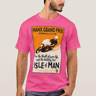 Manx Grand Prix Motorrad Racing Print T-Shirt