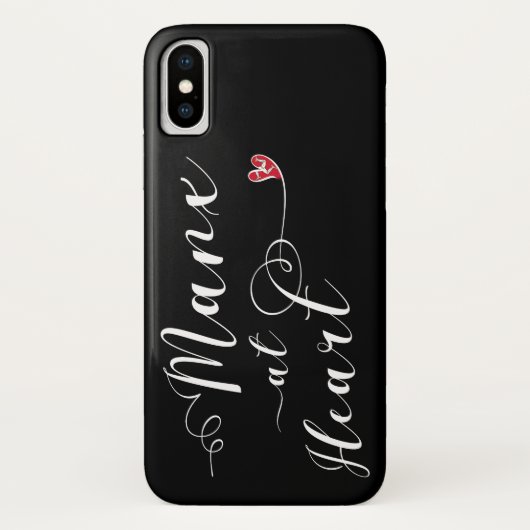 Manx im Heart Mobile Phone Case (Rückseite)