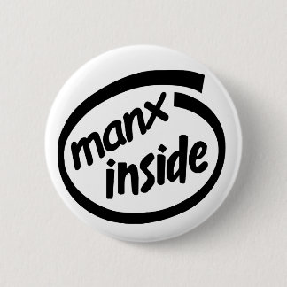 Manx inneres Abzeichen Button
