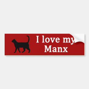 Manx Liebe Autoaufkleber