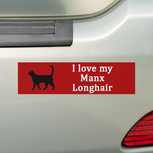 Manx Longhair Liebe Autoaufkleber (Auf Auto)