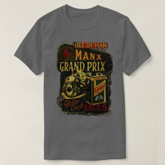 Manx Motorrad Races Isle of Man T-Shirt (Design vorne)
