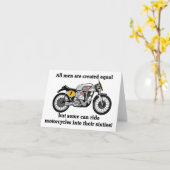 Manx Norton "Old biker" Motorrad Karte (Gelbe Blume)