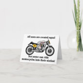 Manx Norton "Old biker" Motorrad Karte (Vorderseite)