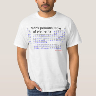 Manx Periodensystem T-Shirt