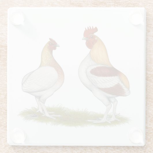 Manx Rumpies Glasuntersetzer (Rückseite)