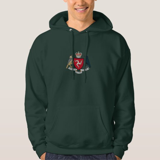 Manxwappen Hoodie (Vorderseite)