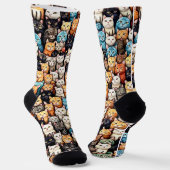 Many Cats  Socken (Gewinkelt)