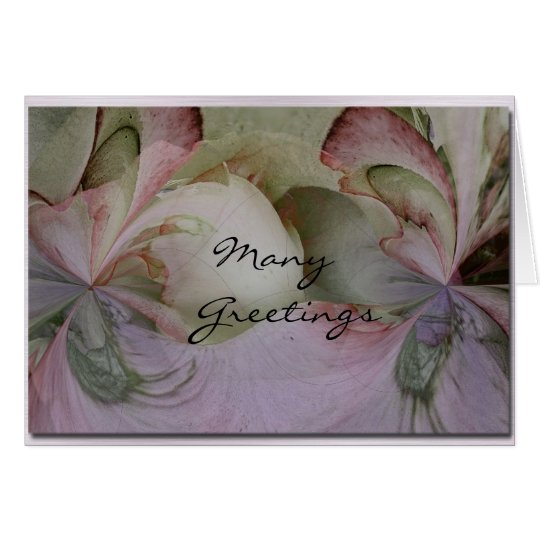 Many Greetings Karte