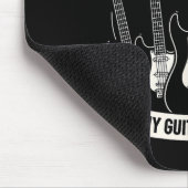 Many Guitars One Wife Funny Musician Guitarist Hum Mousepad (Ecke)
